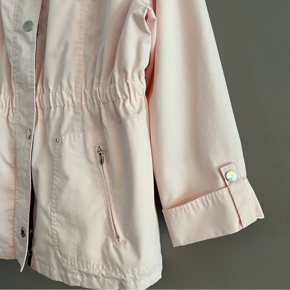 MACKINTOSH New England Rain Windbreaker Nautical Coat Jacket Pink Petit XL - Picture 3 of 16